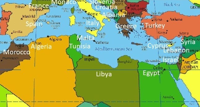 Mediterranean Countries - labelled - BetterByDesign Nutrition Ltd.