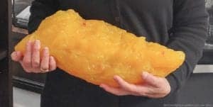 Holding 5 pounds of fat like an infant
