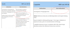 fasting insulin versus c-peptide