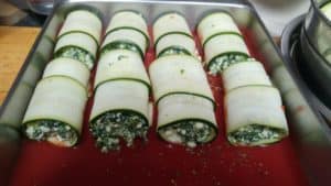 Low carb manicotti preparation