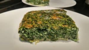 Spinach soufflé