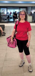 Joy at the gym, after being on thyroid hormone replacement