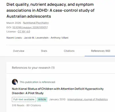 80th citation to Joy Y Kiddie (Erdile) research study - March 19, 2026