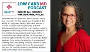 Joy Erdile (Kiddie) guest on LowCarb MD podcast 141