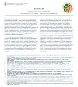 Summary with references from talk at U of T