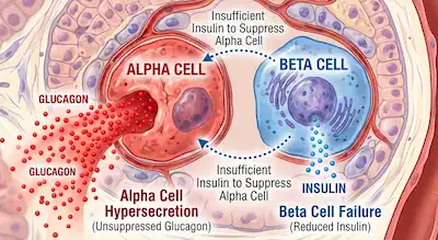 BBDNutrition: Alpha & Beta Cell Interaction in Alpha Cell Dominance