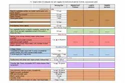 Design of individual Meal Plan