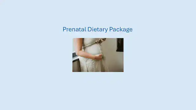 Prenatal Nutrition Package