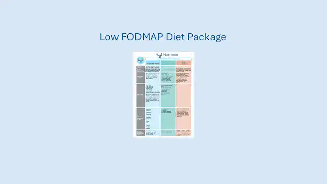 Low FODMAP Diet Package
